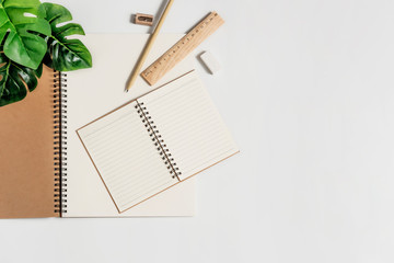 white papaer and green leaves
