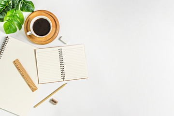 white papaer and green leaves