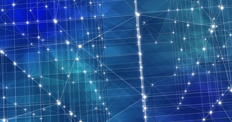 Background Abstract Dynamic Plexus Futuristic Technology. 3d render