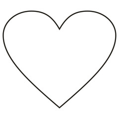 Heart shape Line Icon
