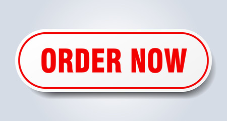 order now sign. order now rounded red sticker. order now