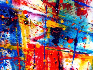 Hand zeichnen bunte Aquarellmalerei abstrakten Hintergrund mit Textur © v.stock
