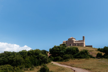 Fototapeta premium panoramic view of the mountais in barcelona