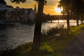 Diessenhofen am Hochrhein in der Schweiz