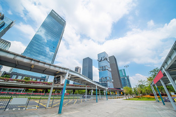 CBD office building complex near Shenzhen Futian High-speed Railway Station