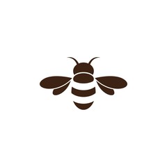 Bee logo vector icon