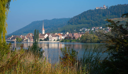 Fototapeta na wymiar Stein am Rhein in der Schweiz am Hochrhein