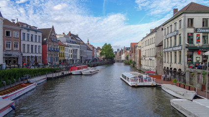 Fototapeta na wymiar Gent is very beautiful city in Belgium