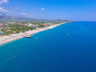 Fototapeta premium Coast of the Turkish Riviera with amazing beach, Tekirova