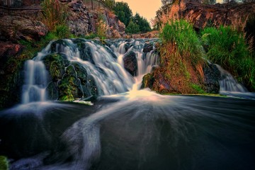 Waterfall in small river