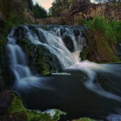 Waterfall in small river