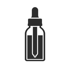 Tincture and dropper vector icon