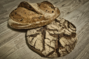 Organic Wheat and Rye Bread.