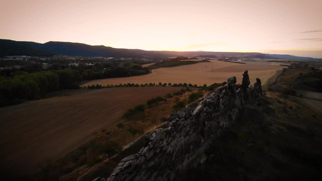 Teufelsmauer im Harz bei Thale in Deutschland