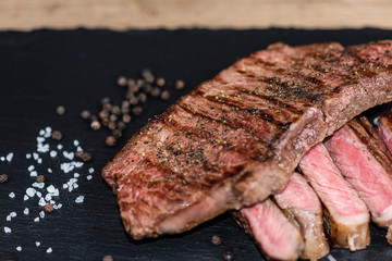 Steaks from fresh meat