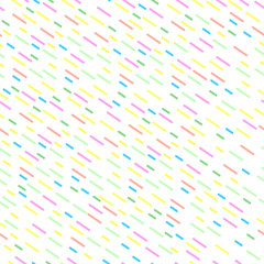 Vector seamless colorful diagonal striped pattern. Pastel rainbow color palette.