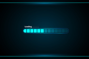 loading abstract technology interface hud vector design for technology business. - obrazy, fototapety, plakaty