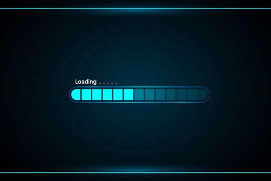 loading abstract technology interface hud vector design for technology business.