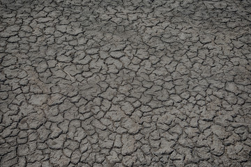 Cracked earth of the steppe Crimea