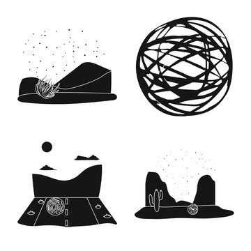 Vector illustration of travelling and environment logo. Collection of travelling and america vector icon for stock.