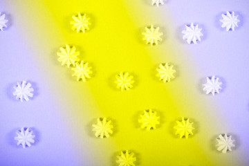 marshmallow lies on a bright background there is a place to record