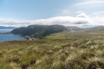 Blick über dir Vogelinsel Runde Norwegen
