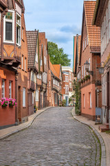 Fototapeta premium Lauenburg, Niemcy. Historyczna starówka.