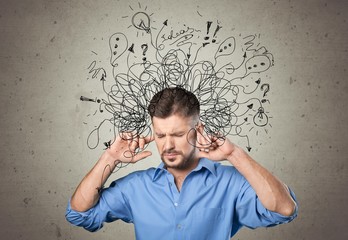Adhd stress anxiety adult hard man mess