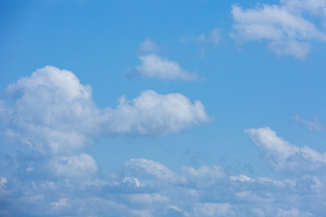 Thick clouds in the sky. Cloudy weather with clouds and clouds. On the sky clouds.