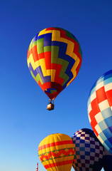 hot air balloons in the sky