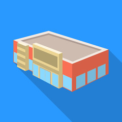 Isolated object of shop and dairy logo. Collection of shop and commercial stock vector illustration.