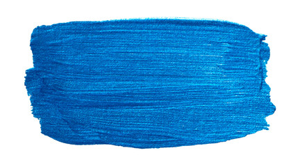 Fototapeta premium Vector blue metallic paint texture isolated on white - acrylic banner for Your design