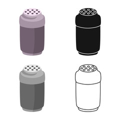 Vector illustration of coffee and plastic icon. Web element of coffee and cover stock vector illustration.