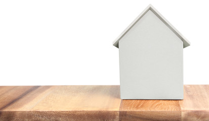 Obraz na płótnie Canvas Model of detached house, home idea
