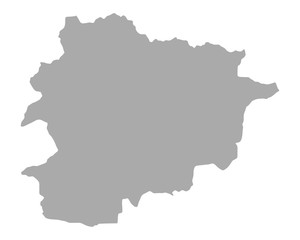 Obraz premium Karte von Andorra