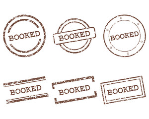 Fototapeta premium Booked Stempel