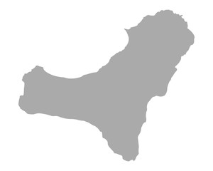 Fototapeta premium Karte von El Hierro