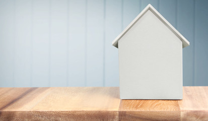 Obraz na płótnie Canvas Model of detached house, home idea