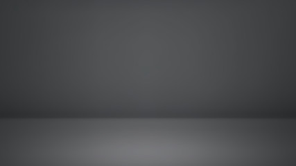 Gray empty room studio gradient with spotlight used for background and display your product