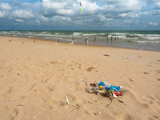 Garbage on the beach