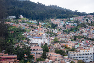 Barrio de la Candelaria en la ciudad de Bogotá capital de Colombia