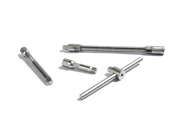 set of hand tools on a white background