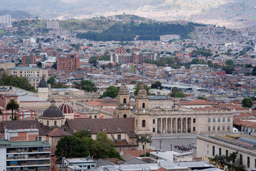 Barrio de la Candelaria en la ciudad de Bogotá capital de Colombia