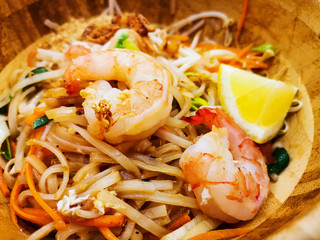 Tasty Vietnamese food Bo bun rice vermicelli