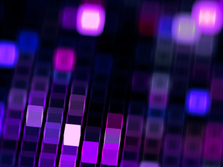 Blurred cubes - abstract digitally generated 3d illustration fractal