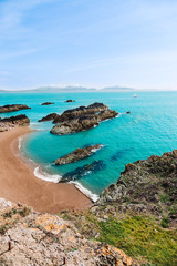 rocky shore in Wales