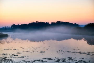 Sunrise over the river.