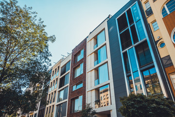 modern apartment building at berlin, mitte
