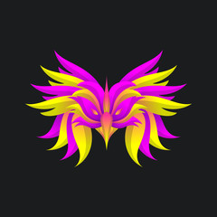 Colorful Bird Logo Concept Gradient style, elegant modern design, for company corporate
