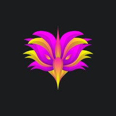 Colorful Bird Logo Concept Gradient style, elegant modern design, for company corporate